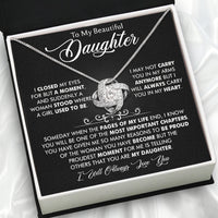 Thumbnail for To My Daughter Necklace With Personalized Message Card