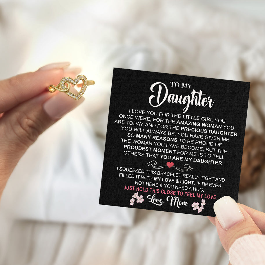 Daughter Ring Infinity Heart from Mom: A Beautiful Reminder of Your Love