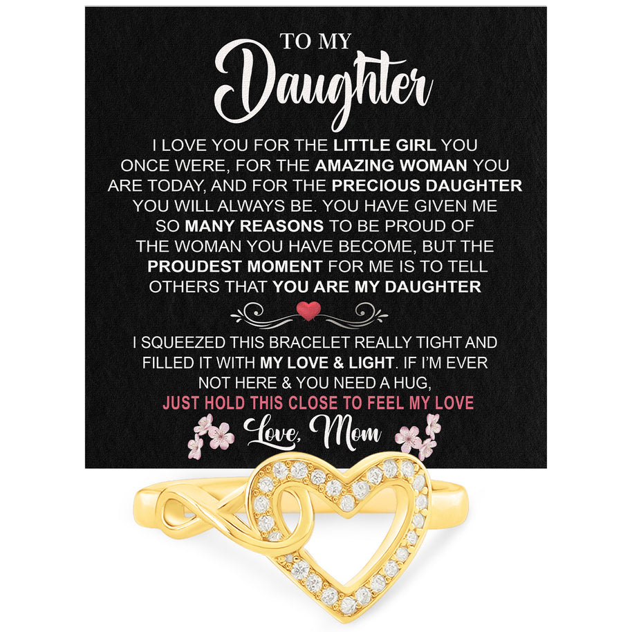Daughter Ring Infinity Heart from Mom: A Beautiful Reminder of Your Love