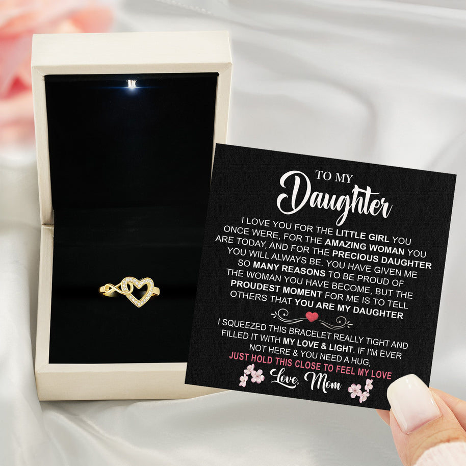 Daughter Ring Infinity Heart from Mom: A Beautiful Reminder of Your Love