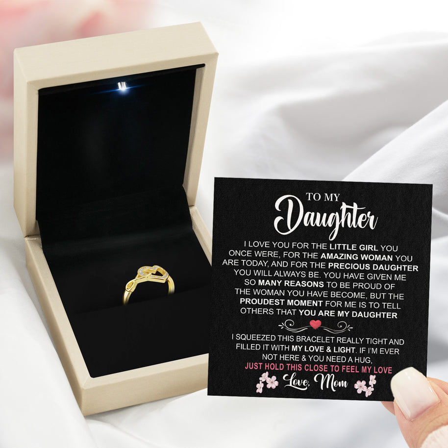 Daughter Ring Infinity Heart from Mom: A Beautiful Reminder of Your Love