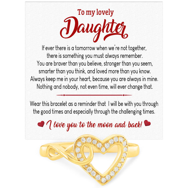 Daughter Ring Infinity Heart from Mom: A Beautiful Reminder of Your Love