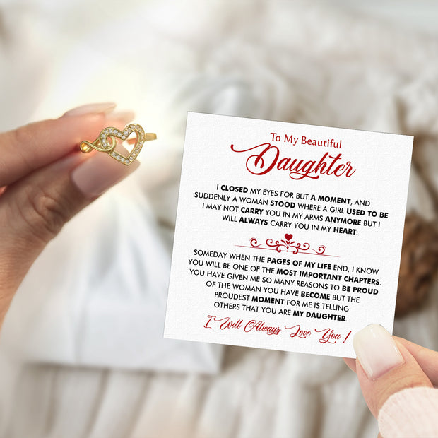 Daughter Ring Infinity Heart from Mom: A Beautiful Reminder of Your Love