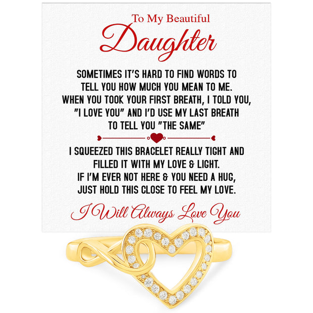 Daughter Ring Infinity Heart from Mom: A Beautiful Reminder of Your Love