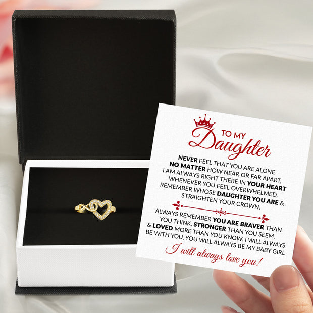 Daughter Ring Infinity Heart from Mom: A Beautiful Reminder of Your Love