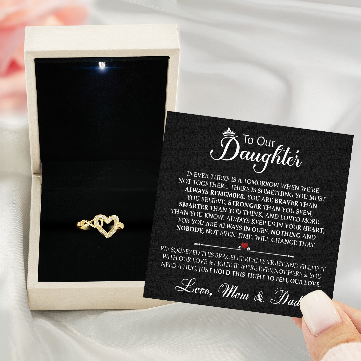 Daughter Ring Infinity Heart from Mom: A Beautiful Reminder of Your Love