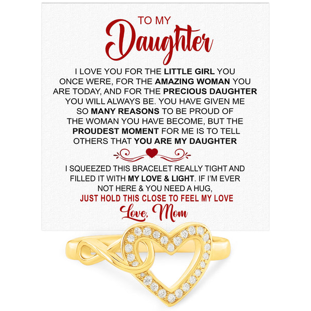 Daughter Ring Infinity Heart from Mom: A Beautiful Reminder of Your Love