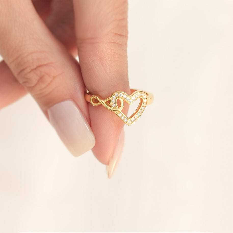 Daughter Ring Infinity Heart from Mom: A Beautiful Reminder of Your Love
