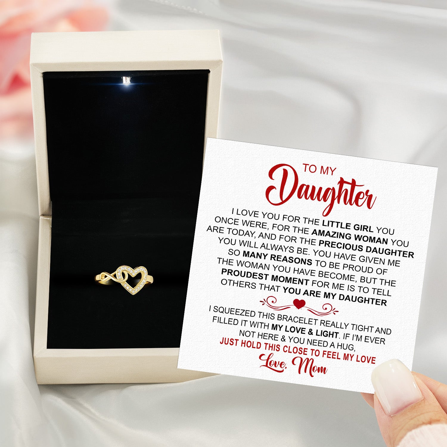 Daughter Ring Infinity Heart from Mom: A Beautiful Reminder of Your Love