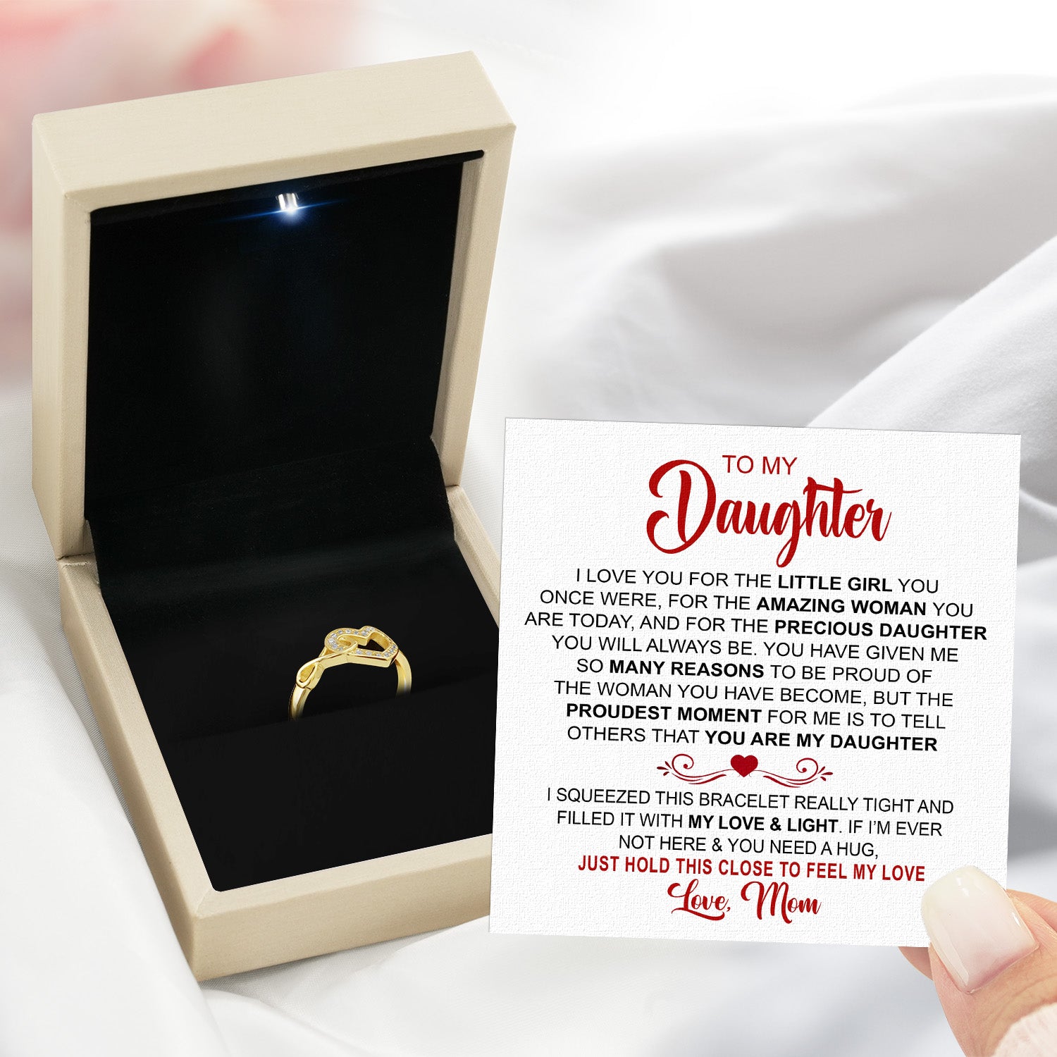 Daughter Ring Infinity Heart from Mom: A Beautiful Reminder of Your Love