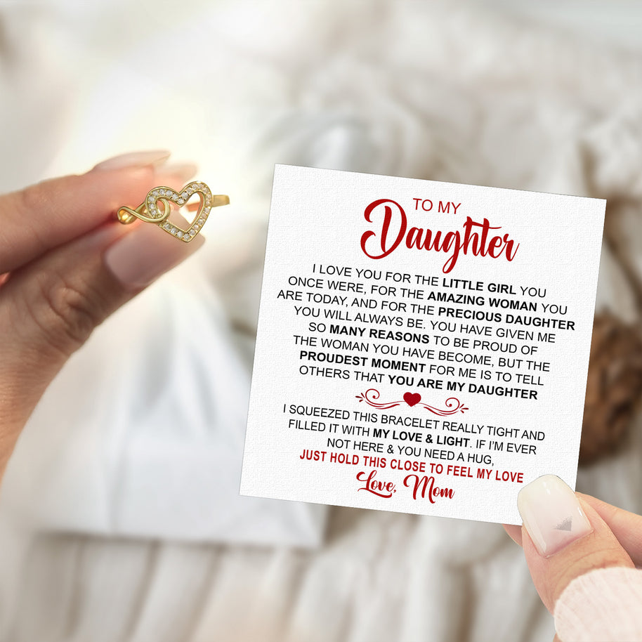 Daughter Ring Infinity Heart from Mom: A Beautiful Reminder of Your Love