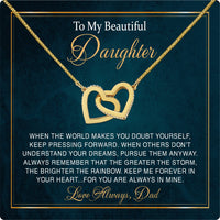 Thumbnail for Daughter Necklace from Dad: A Piece of Your Heart for Her