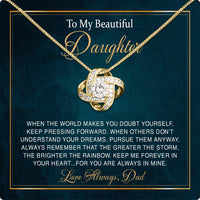 Thumbnail for Daughter Necklace from Dad: A Piece of Your Heart for Her