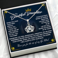 Thumbnail for Daughter Necklace from Dad: A Piece of Your Heart for Her