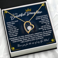 Thumbnail for Daughter Necklace from Dad: A Piece of Your Heart for Her