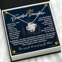 Thumbnail for Daughter Necklace from Dad: A Piece of Your Heart for Her