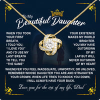 Thumbnail for Daughter Necklace from Dad: A Piece of Your Heart for Her