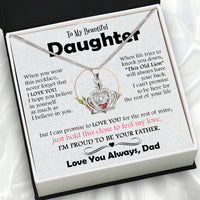 Thumbnail for Daughter Necklace from Dad: A Piece of Your Heart for Her