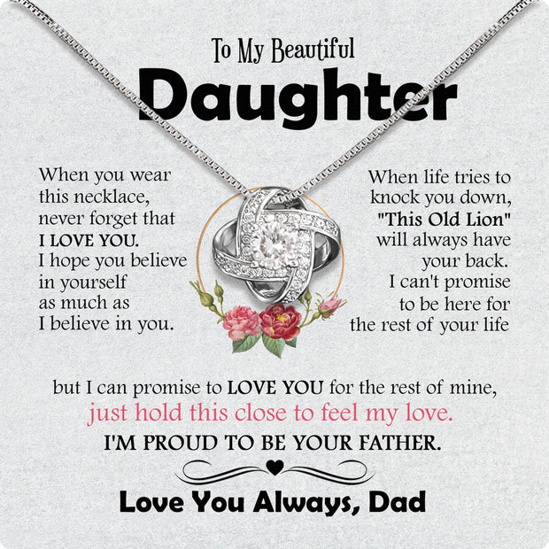Daughter Necklace from Dad: A Piece of Your Heart for Her