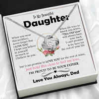 Thumbnail for Daughter Necklace from Dad: A Piece of Your Heart for Her