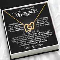 Thumbnail for To My Daughter Necklace From Dad With Heartfelt Message Card, Jewelry For Daughter, Daughter Gift From Dad On Birthday, Wedding, Christmas, Graduation