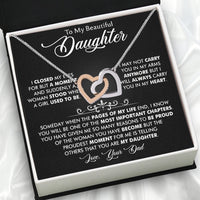 Thumbnail for To My Daughter Necklace From Dad With Heartfelt Message Card, Jewelry For Daughter, Daughter Gift From Dad On Birthday, Wedding, Christmas, Graduation