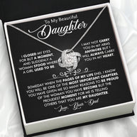 Daughter Necklace from Dad: A Piece of Your Heart for Her