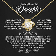Daughter Necklace from Dad: A Piece of Your Heart for Her