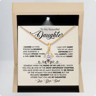 To My Daughter Necklace From Dad With Message Card - Most Important Chapter Gift