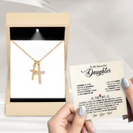 To My Daughter Necklace From Dad With Message Card - Most Important Chapter Gift