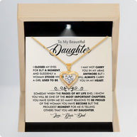 To My Daughter Necklace From Dad With Message Card - Most Important Chapter Gift