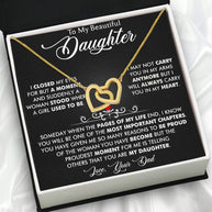 Daughter Necklace from Dad: A Piece of Your Heart for Her