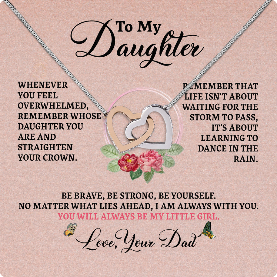 Daughter Necklace from Dad: A Piece of Your Heart for Her