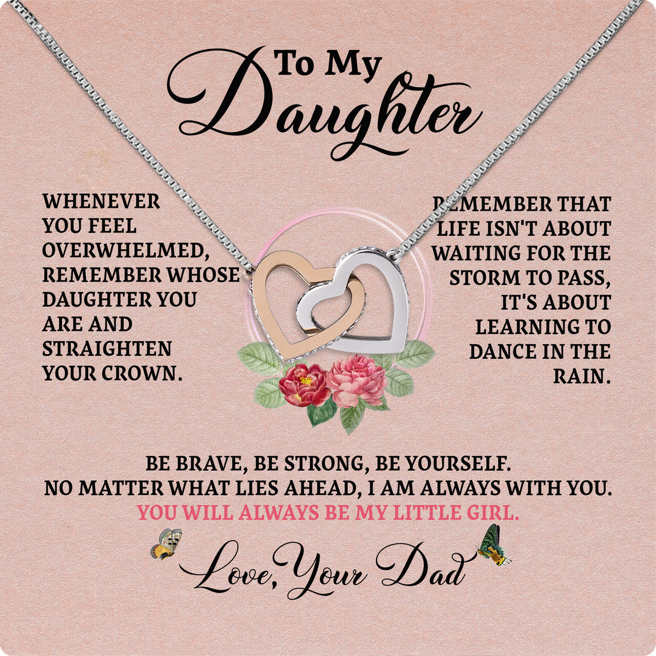 Daughter Necklace from Dad: A Piece of Your Heart for Her