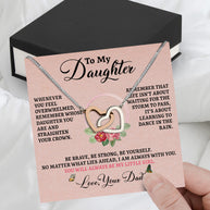 Daughter Necklace from Dad: A Piece of Your Heart for Her