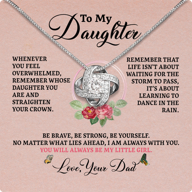 Daughter Necklace from Dad: A Piece of Your Heart for Her