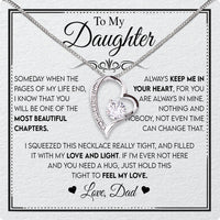 Thumbnail for Daughter Necklace from Dad: A Piece of Your Heart for Her