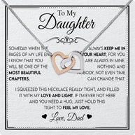 Daughter Necklace from Dad: A Piece of Your Heart for Her