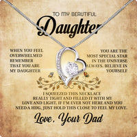 Thumbnail for Daughter Necklace from Dad: A Piece of Your Heart for Her