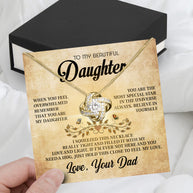 Daughter Necklace from Dad: A Piece of Your Heart for Her