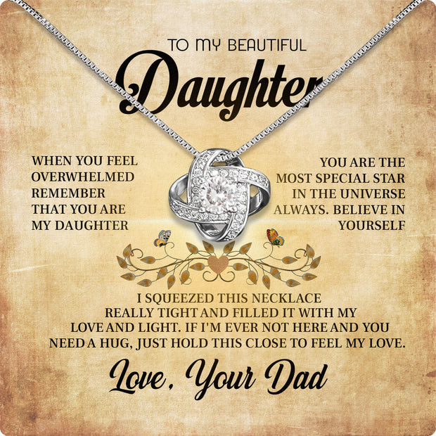 Daughter Necklace from Dad: A Piece of Your Heart for Her