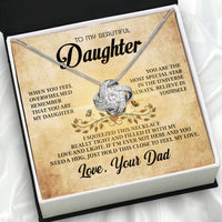 Thumbnail for Daughter Necklace from Dad: A Piece of Your Heart for Her