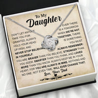 Daughter Necklace from Dad: A Piece of Your Heart for Her