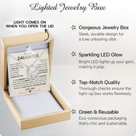 To My Daughter Necklace From Dad With Heartfelt Message - Unique Jewelry For Daughter - Love You Till The End