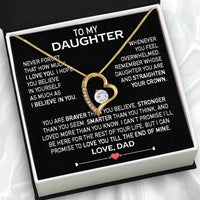 Thumbnail for Daughter Necklace from Dad: A Piece of Your Heart for Her