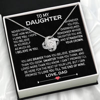 Thumbnail for Daughter Necklace from Dad: A Piece of Your Heart for Her