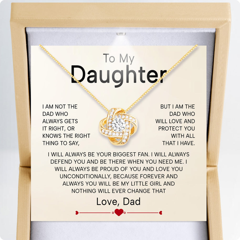 To My Daughter Necklace From Dad With Heartfelt Message - Unique Jewelry For Daughter - Proud of You