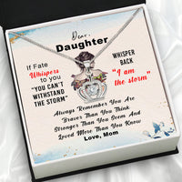 Thumbnail for To My Daughter Necklace From Mom With Heartfelt Message Card, Jewelry For Daughter, Daughter Gift From Mom On Birthday, Wedding, Christmas, Graduation