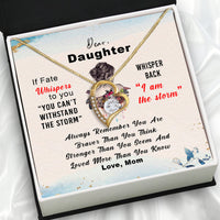 Thumbnail for To My Daughter Necklace From Mom With Heartfelt Message Card, Jewelry For Daughter, Daughter Gift From Mom On Birthday, Wedding, Christmas, Graduation