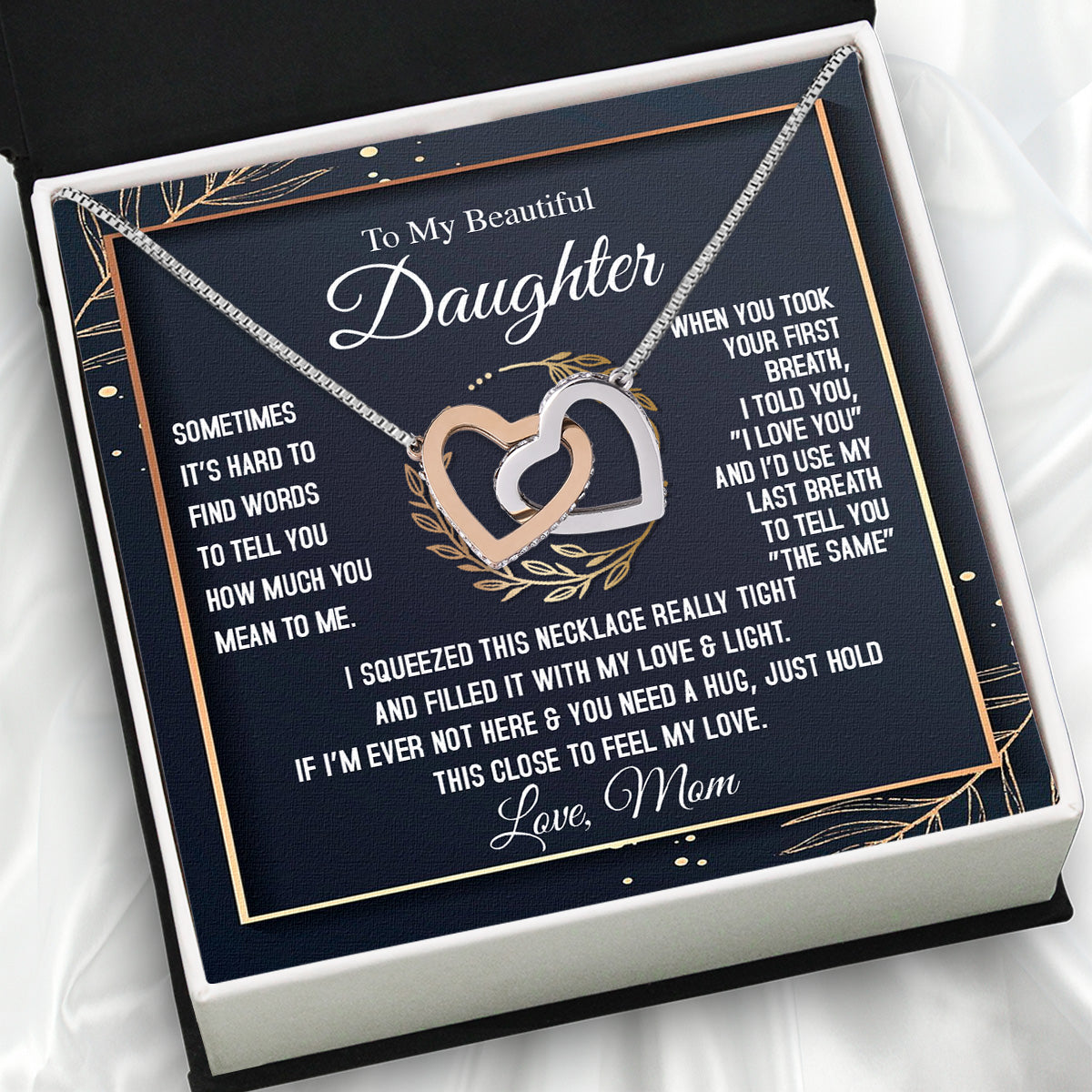 Daughter from Mom Necklace: A Lighted Reminder of Your Unbreakable Love